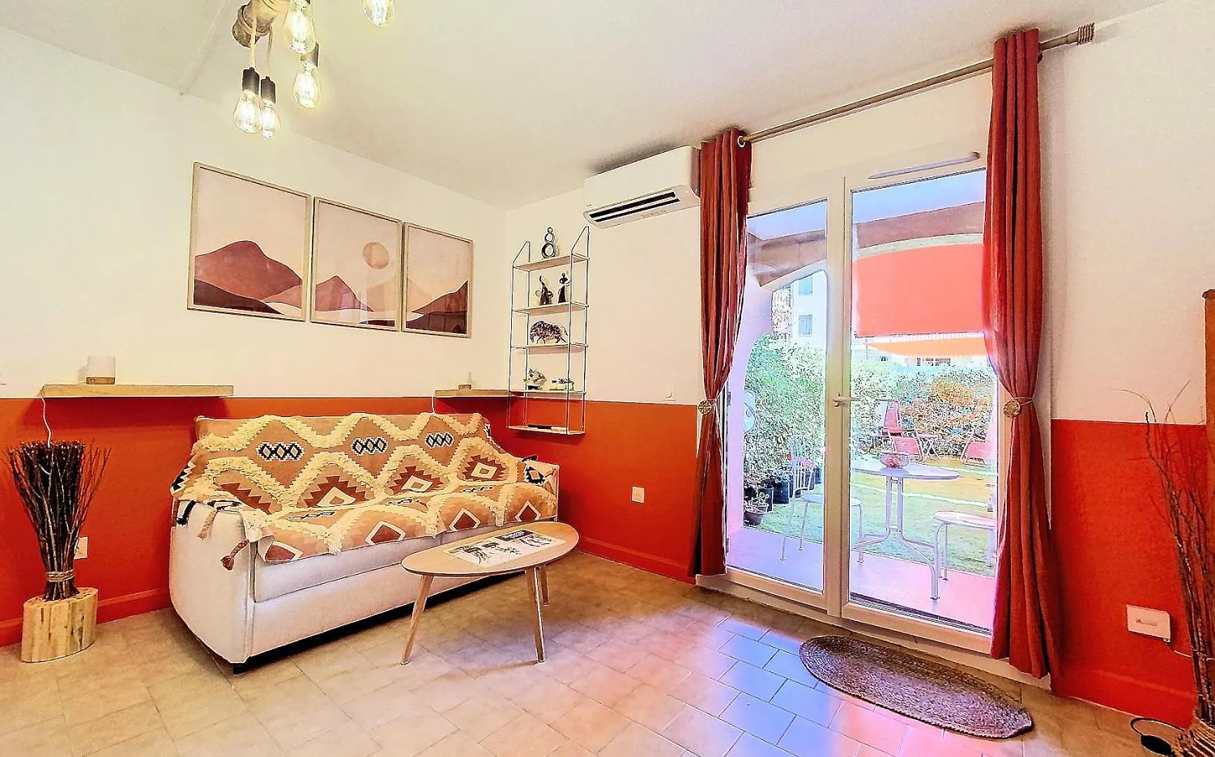 Daire Cosy, Wi-Fi, Jardin & Parking, Jasmins Studio Entre Cannes Et Antibes Vallauris Fransa